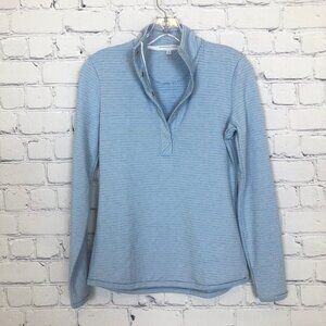 Fairway & Greene Ladies Kate Old School Pullover Size XS Long Sleeve Blue Stripe